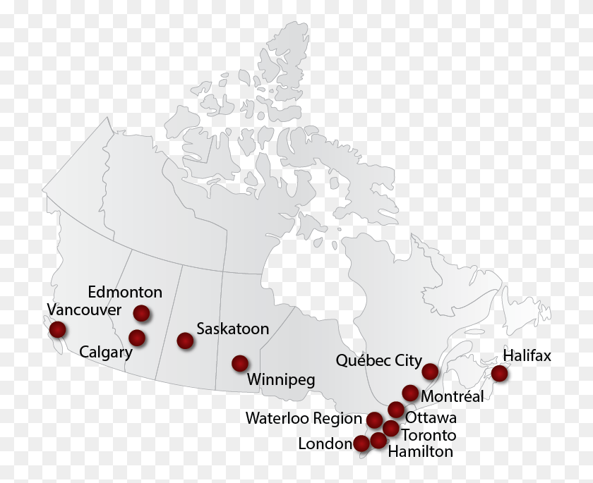 723x625 Picture Population In Major Canadian Cities, Map, Diagram, Plot HD PNG Download