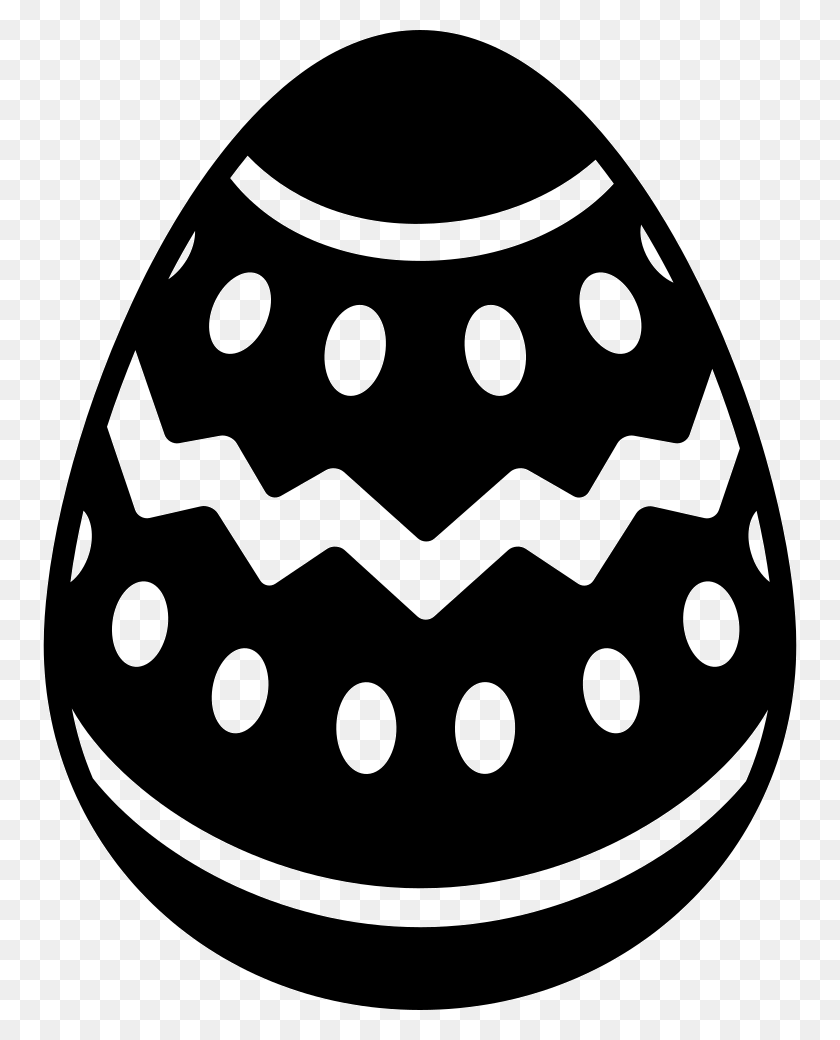 754x980 Picture Royalty Free With Lines And Dots Decoration Easter Eggs Svg, Easter Egg, Egg, Food HD PNG Download