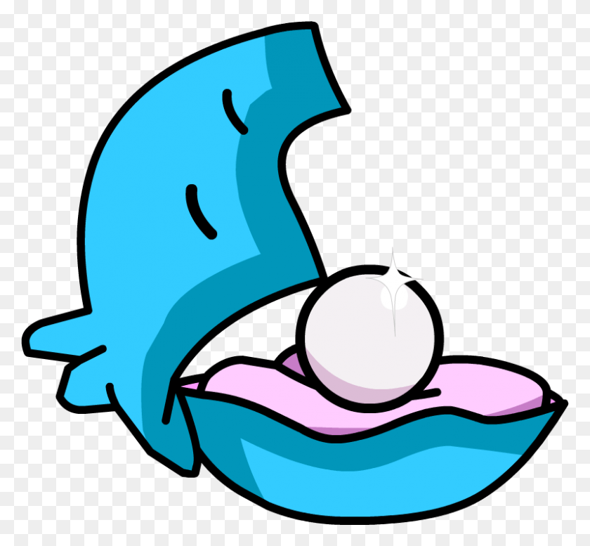 799x735 Picture Stock Clam With Pearl Clipart Clam Waters Club Penguin, Outdoors, Nature, Mouth HD PNG Download