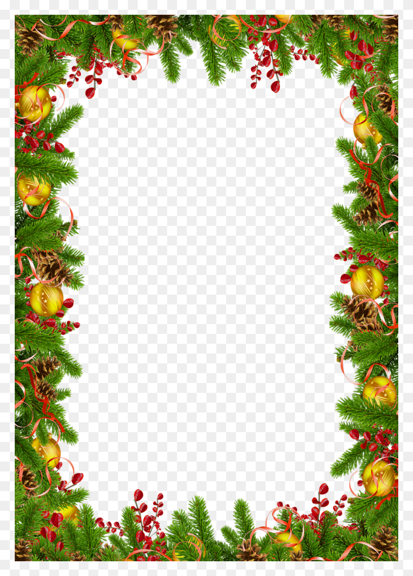 890x1271 Picture Stock Free Christmas Clipart Frames Yuletide Gif, Tree, Plant, Bush HD PNG Download