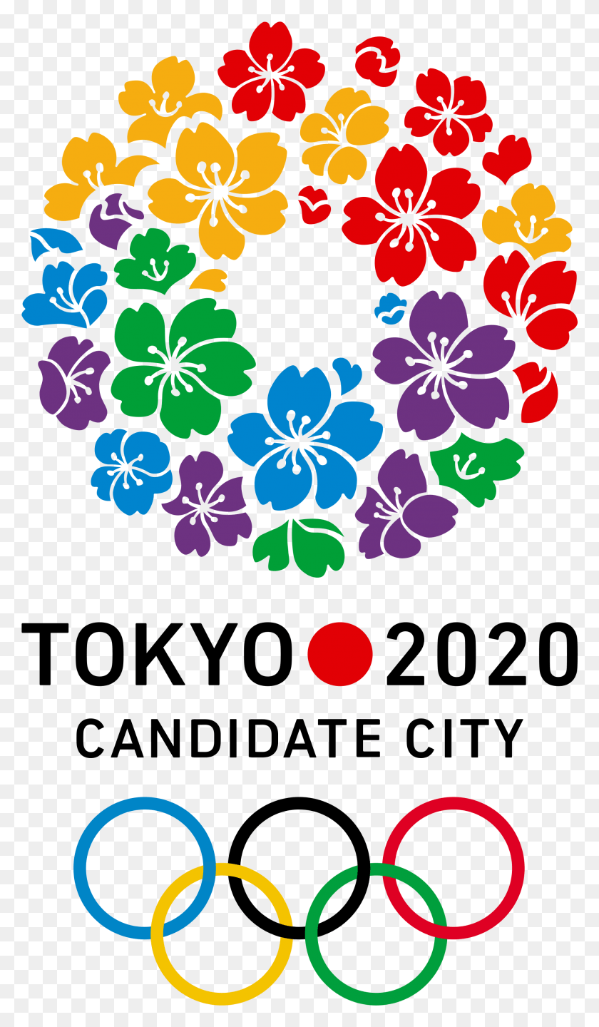 1991x3523 Изображение Токио 2020 Город-Кандидат, Графика, Цветочный Дизайн Hd Png Скачать