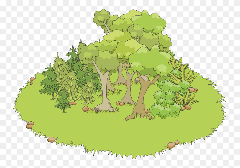 747x527 Picture Transparent Library Free Forest Cliparts Clump Clipart, Plant, Tree, Vegetation HD PNG Download