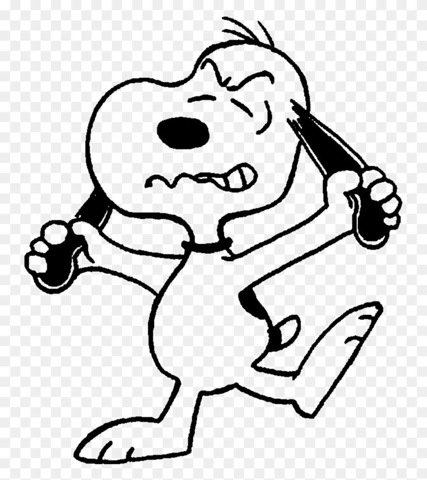 747x883 Picture Transparent Library Snoopy Charlie Brown Woodstock Snoopy Angry, Gray, World Of Warcraft HD PNG Download