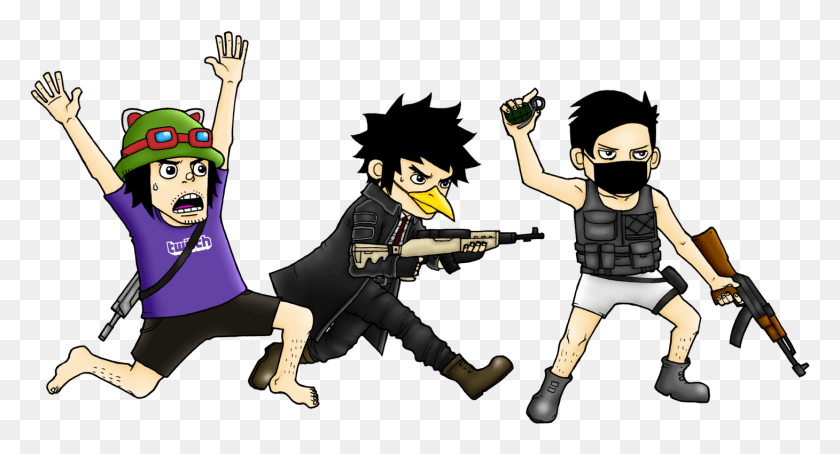 1460x739 Picture Transparent Playerunknown Pubg Cartoon Characters, Ninja, Person, Human HD PNG Download