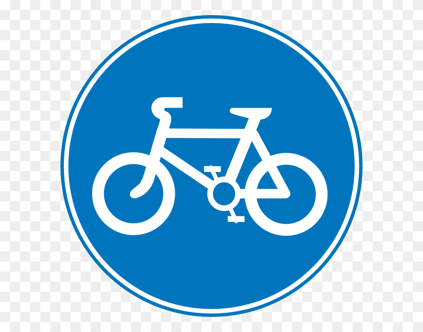 600x600 Picture Transparent Road Signs Clip Art At Clker Com Route To Be Used By Pedal Cycles Only, Symbol, Sign, Road Sign HD PNG Download