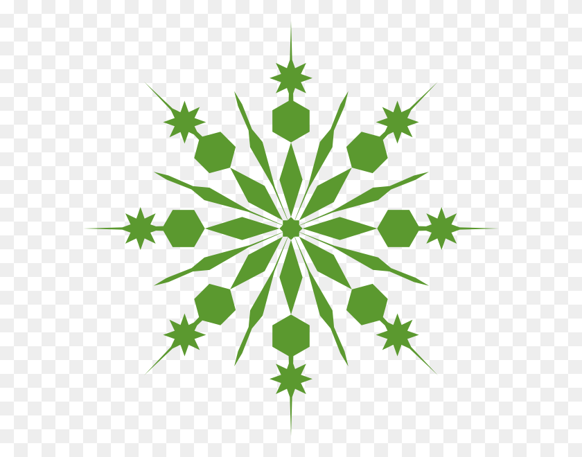 600x600 Picture Transparent Stock Green Clip Art At Clker Com Pink Snowflake Clip Art, Symbol, Star Symbol, Plant HD PNG Download