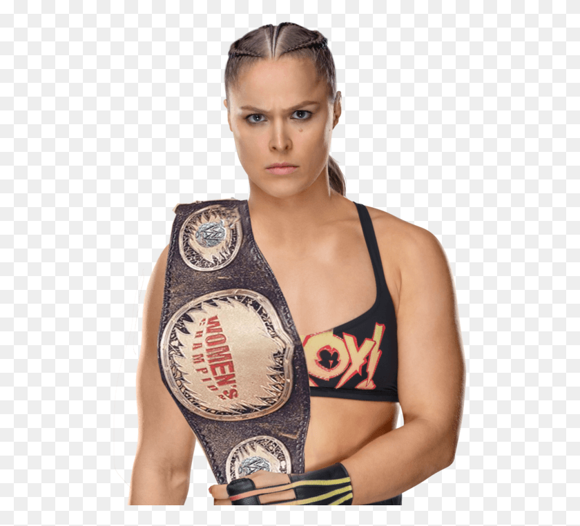 513x702 Wwe Ronda Rousey Raw Women39S Champion, Человек, Человек, Кожа, Hd Png Скачать