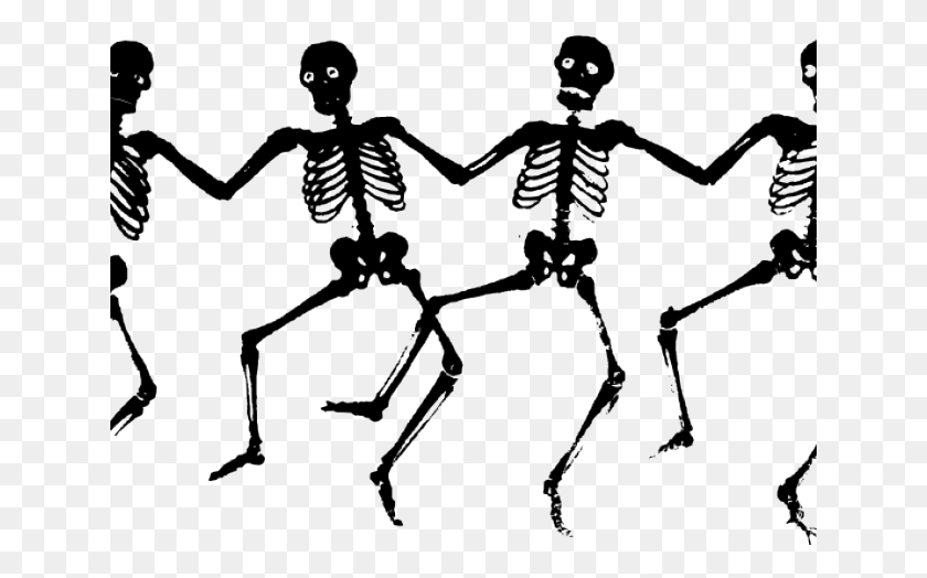 641x464 Хэллоуин Скелеты Танцующие Скелеты, Скелет, Человек, Человек Hd Png Скачать