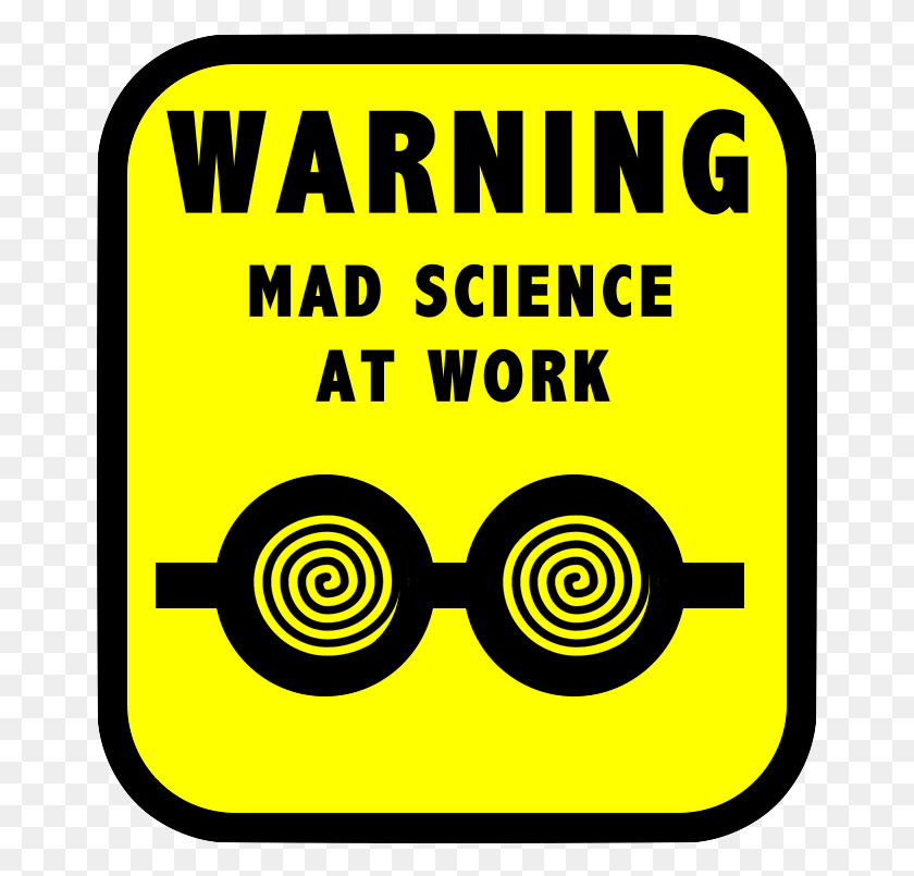 663x745 Pictures Of Mad Scientists Mad Scientist Classroom Decorations, Symbol, Road Sign, Sign HD PNG Download