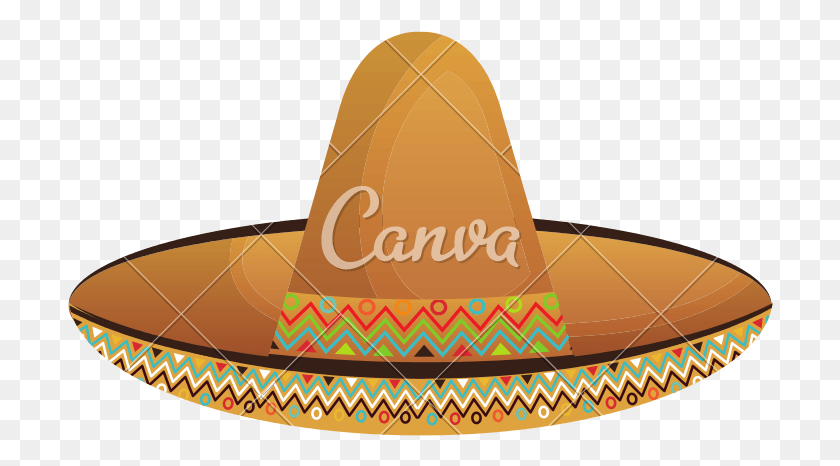 706x406 Pictures Of Mexican Hat Canva, Clothing, Apparel, Sombrero HD PNG Download