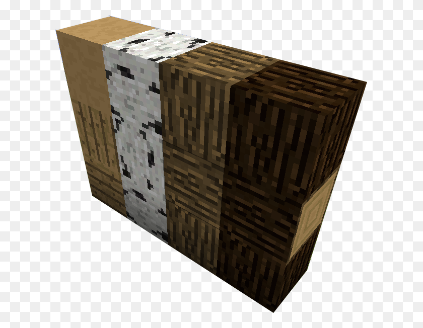 619x592 Pictures Of Wood Blocks Minecraft Storage Basket, Box, Collage, Poster HD PNG Download