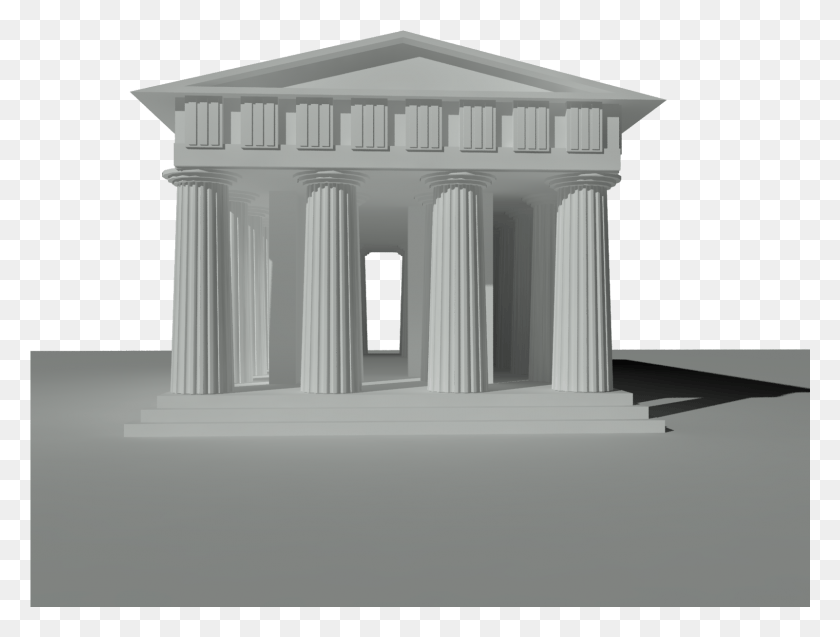 1601x1185 Pictures Simple Roman Temple 3d, Architecture, Building, Parthenon HD PNG Download