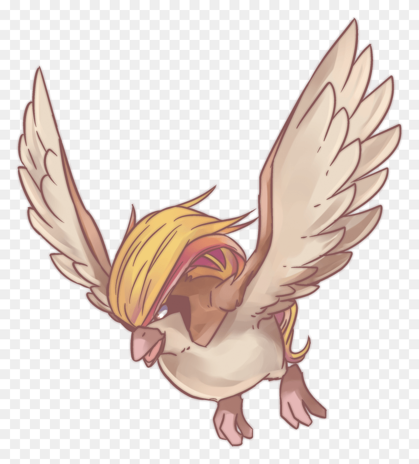 1193x1331 Pidgeot The Giant Bird Seventh Of These Little 5 Angel, Animal, Cupid HD PNG Download
