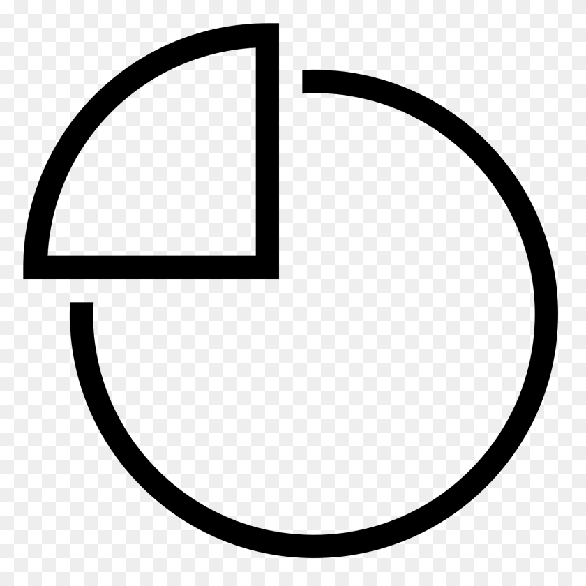 Pie Chart Icon, Gray Clipart PNG