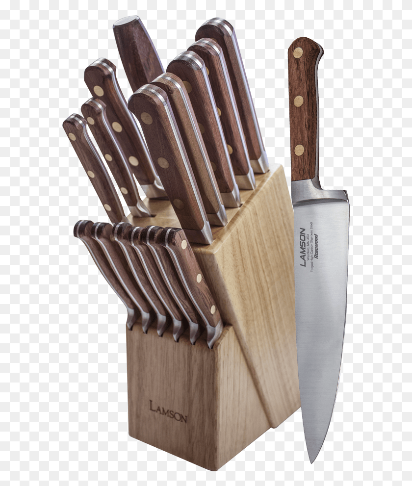 588x931 Piece Block Set Knife, Wood, Plywood, Cutlery HD PNG Download