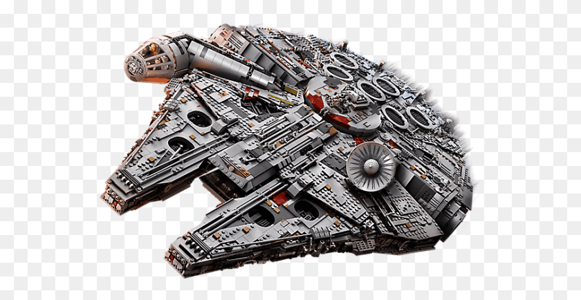 553x374 Piece Lego Millennium Falcon, Spaceship, Aircraft, Vehicle HD PNG Download