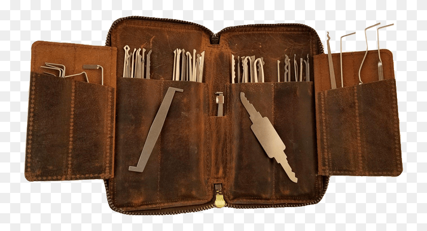 746x395 Piece Lock Pick Set Leather, Text, Wallet, Accessories HD PNG Download