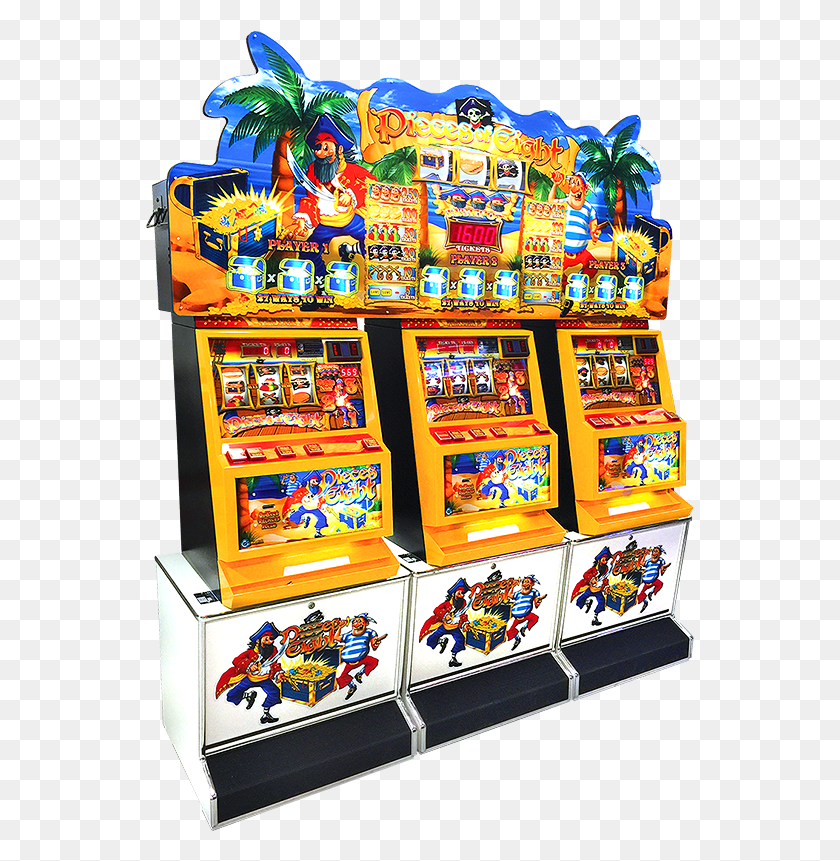549x801 Pieces Of Eight 3 Player 800px Png24 Pieces Of Eight Ticket Machine, Arcade Game Machine, Person, Lighting HD PNG Download