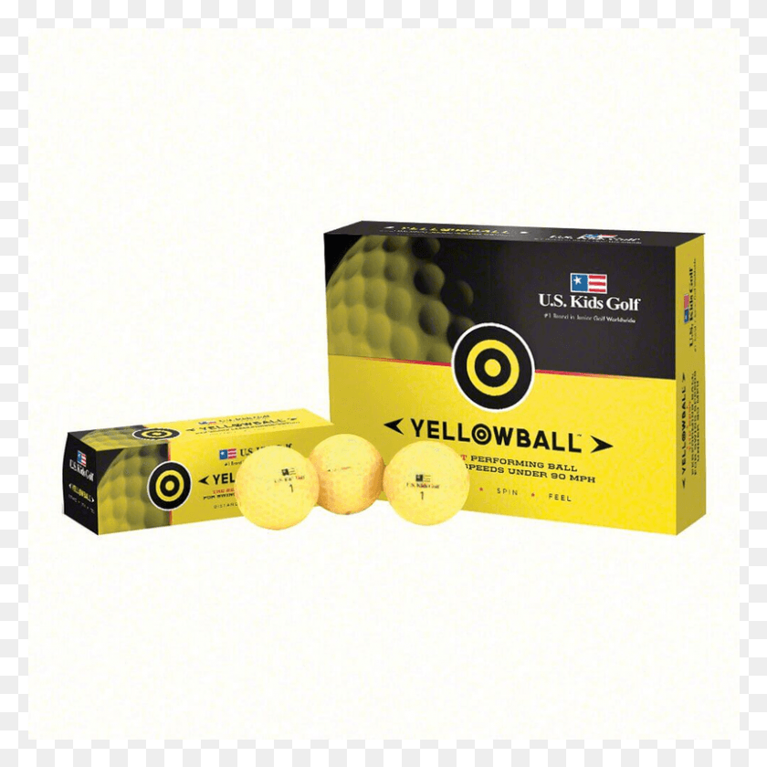801x801 Pieces Us Kids Golf Balls Yellow Carton, Plant, Food, Sweets HD PNG Download