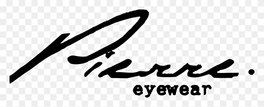 2745x990 Pierre Eyewear Pierre Eyewear Eyewear, Text, Handwriting, Label HD PNG Download