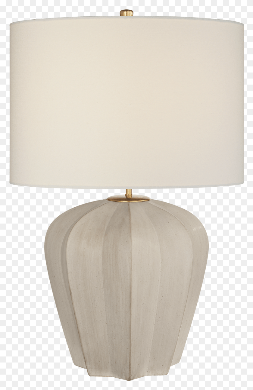 895x1413 Pierrepont Medium Table Lamp In Stone White With Linen Electric Light, Table Lamp, Lampshade HD PNG Download