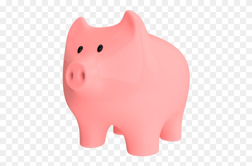 430x493 Pig Animal Snout Money Coins Piggy Save Pennies Animal Figure, Piggy Bank HD PNG Download