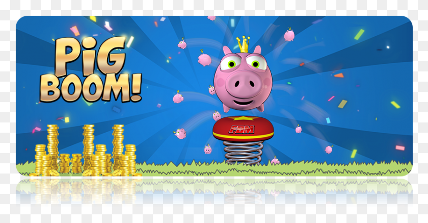 836x405 Pig Boom Cartoon, Graphics, Diwali HD PNG Download
