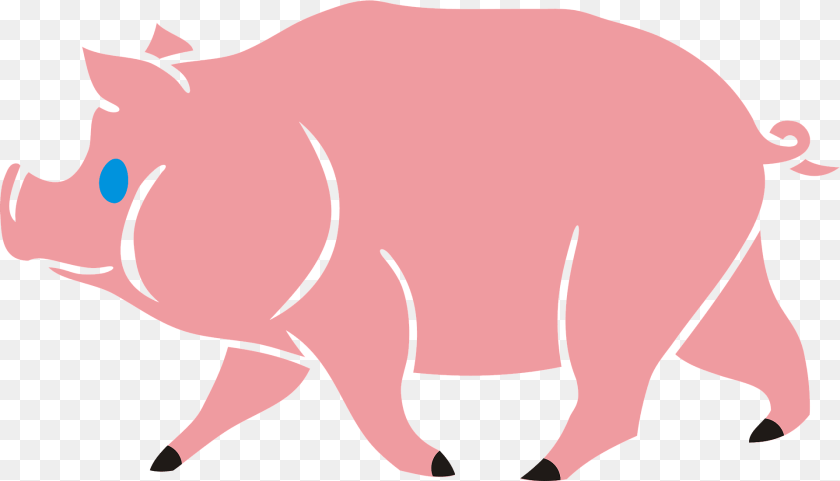 Pig Clipart, Animal, Mammal, Hog, Boar Sticker PNG