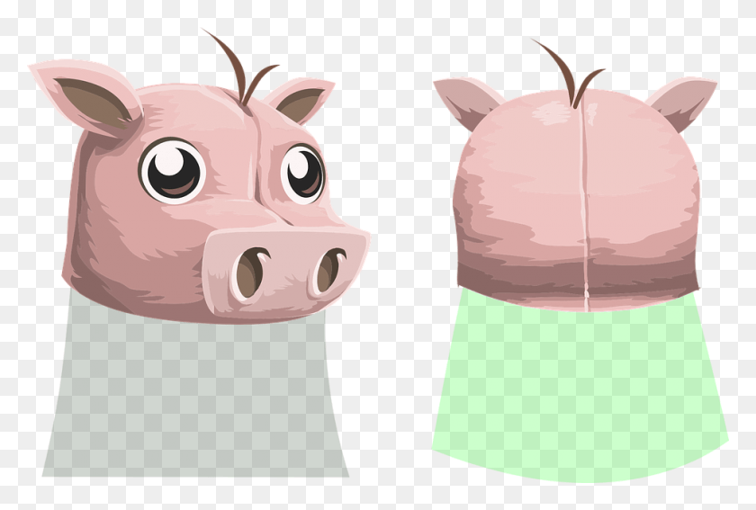 960x625 Pig Face Animal Cute Head Domestic Farm Pink Clip Art, Mammal, Pig, Piggy Bank HD PNG Download