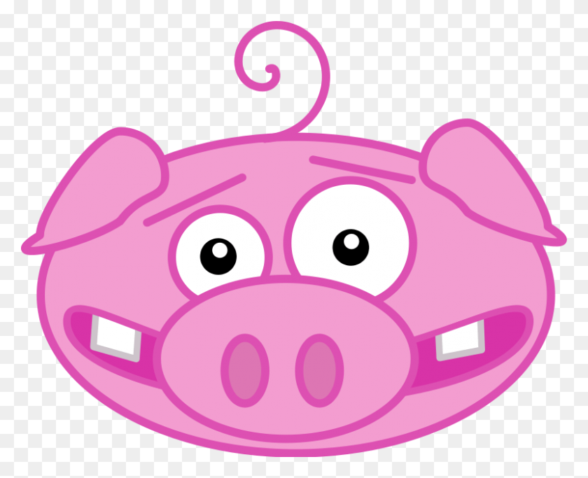 800x639 Pig Face Funny Pig Face Cartoon, Piggy Bank HD PNG Download