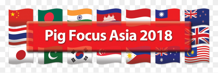 1188x337 Pig Focus Asia Flag, Text, Label, Logo HD PNG Download