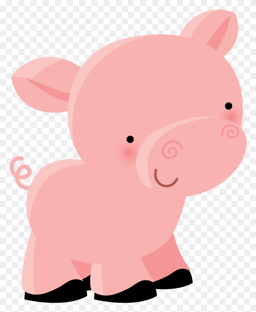 796x984 Pig Illustration Farm Animals Cute Animals Farm Animales De La Granja Animados, Piggy Bank, Animal, Toy HD PNG Download