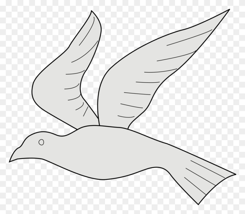 869x750 Pigeons And Doves Mourning Dove Bird Beak Line Art Line Art, Animal, Stencil HD PNG Download