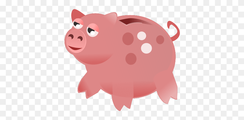 398x352 Piggy Bank Clip Art, Pig, Mammal, Animal HD PNG Download