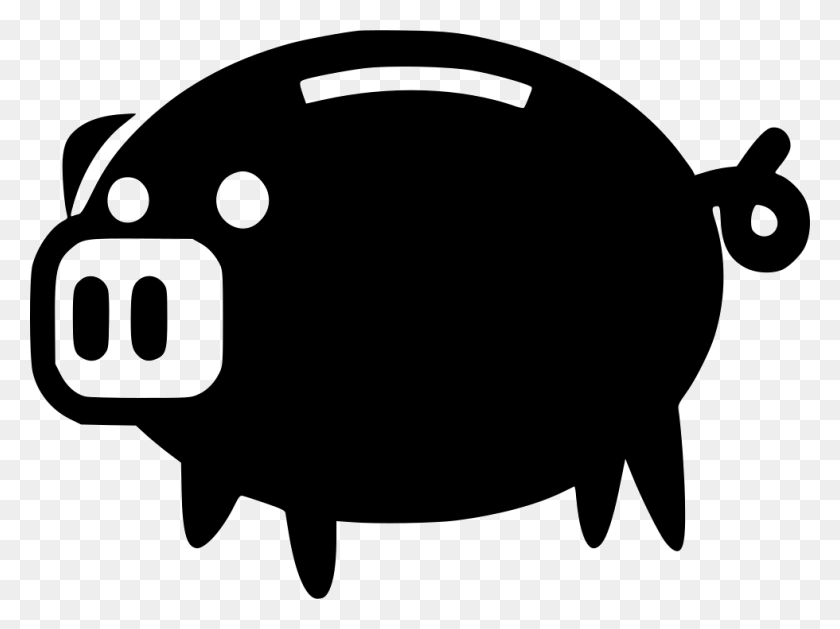 980x716 Piggy Bank Comments Piggy Bank Icon Euro, Stencil, Cow, Cattle HD PNG Download