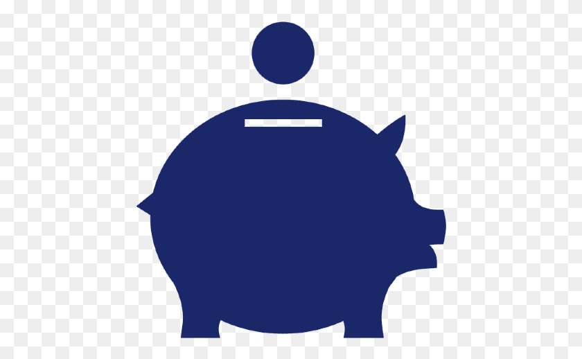 448x458 Piggy Bank Grey Piggy Bank Icon, Sphere HD PNG Download