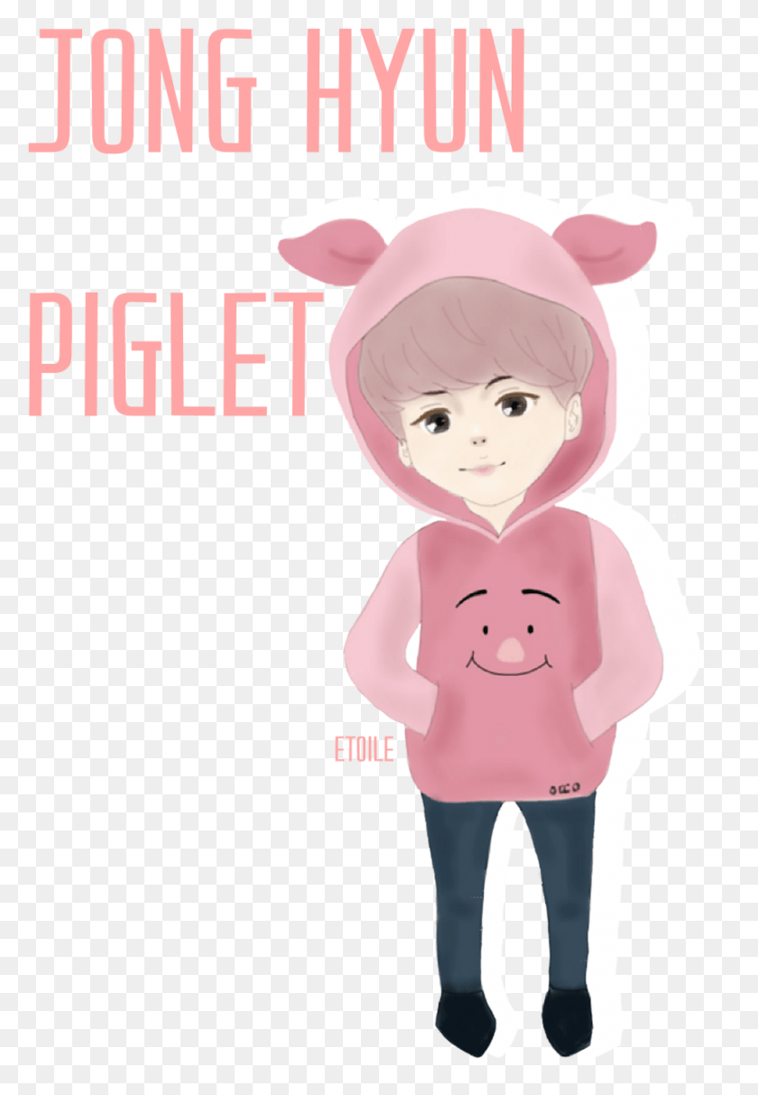 857x1267 Piglet Jonghyun Cartoon, Person, Human, Face HD PNG Download