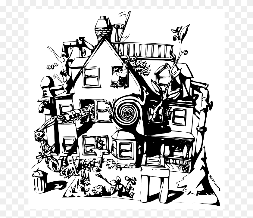 653x665 Pika Mit Fsilg Cooperative Housing House Art With Swirl Illustration, Building HD PNG Download