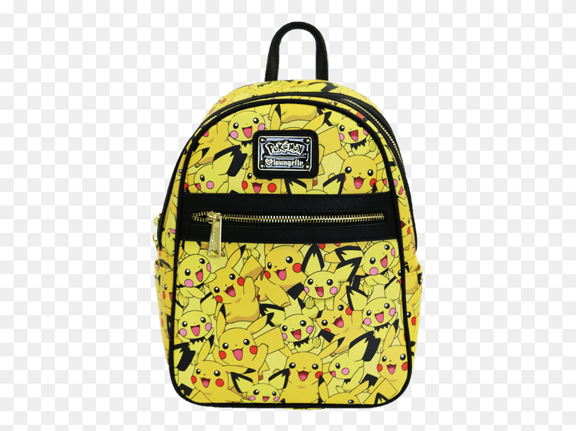 397x569 Pikachu Amp Pichu Loungefly Mini Backpack Pikachu Loungefly Backpack, Bag, Bird, Animal HD PNG Download