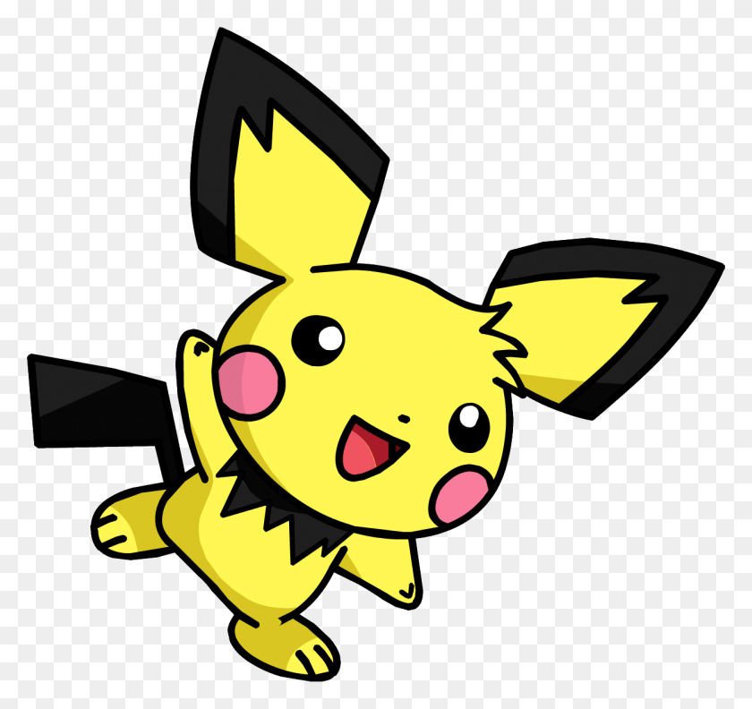 1254x1178 Pikachu And Pichu, Animal, Insect, Invertebrate HD PNG Download