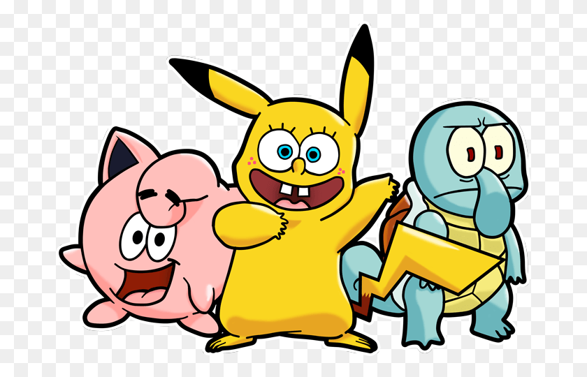 680x480 Pikachu And Spongebob Friends Preview Spongebob And Patrick, Graphics, Clothing HD PNG Download