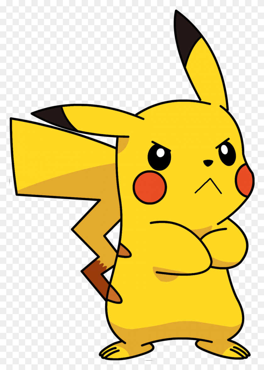 900x1290 Pikachu Arms Crossed, Symbol, Star Symbol, Outdoors HD PNG Download