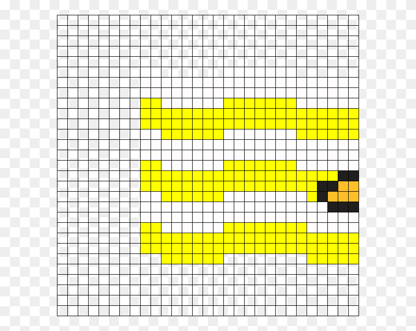 610x610 Pikachu Nyan Cat Part2 Perler Bead Pattern Perler Bead 3d Pikachu, Text, Number, Symbol HD PNG Download