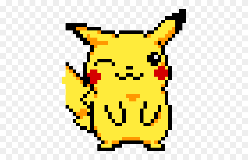 421x481 Pikachu Pikachu Pixel Art, Pac Man, Código Qr Hd Png