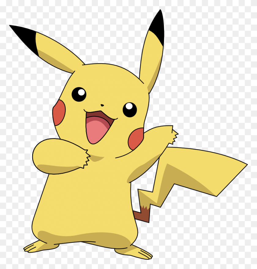 860x900 Pikachu Vector By Elfaceitoso Pokemon Pikachu, Label, Text, Mammal HD PNG Download
