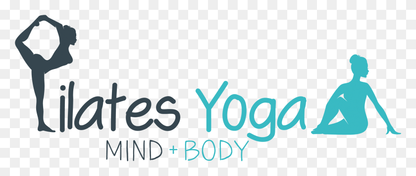 2358x899 Pilates Yoga Pilates Yoga Pilates And Yoga Logos, Text, Person, Human HD PNG Download