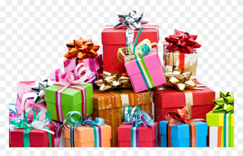 984x606 Куча Подарков На День Рождения, Подарок, Торт Ко Дню Рождения, Торт Png Скачать