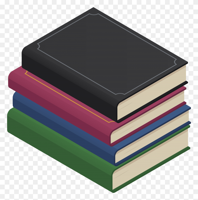 7856x7909 Pile Of Books Transparent Image, Box, Book, Novel HD PNG Download