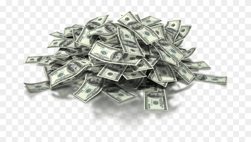 689x417 Pile Of Money Pile Of Money Transparent, Dollar HD PNG Download