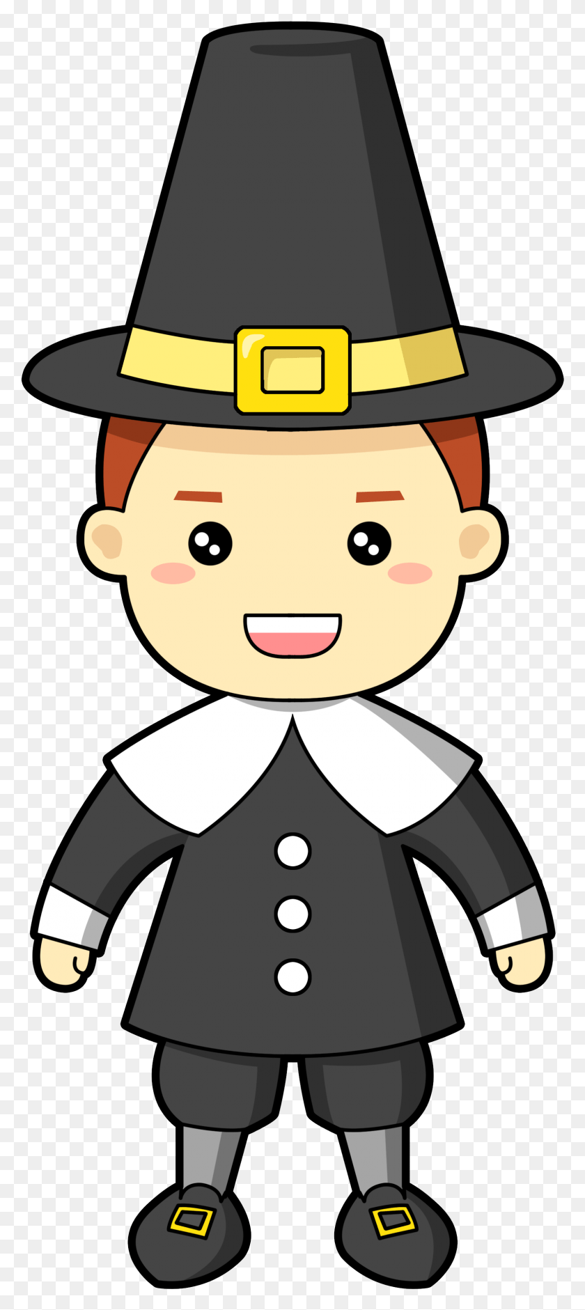 1534x3582 Pilgrim Free To Use Cliparts Clipart Pilgrim, Clothing, Apparel, Snowman HD PNG Download